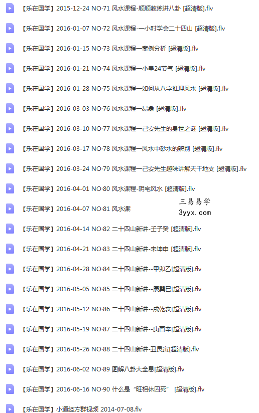 己安先生金锁玉关阴阳宅风水视频43集 课程封面