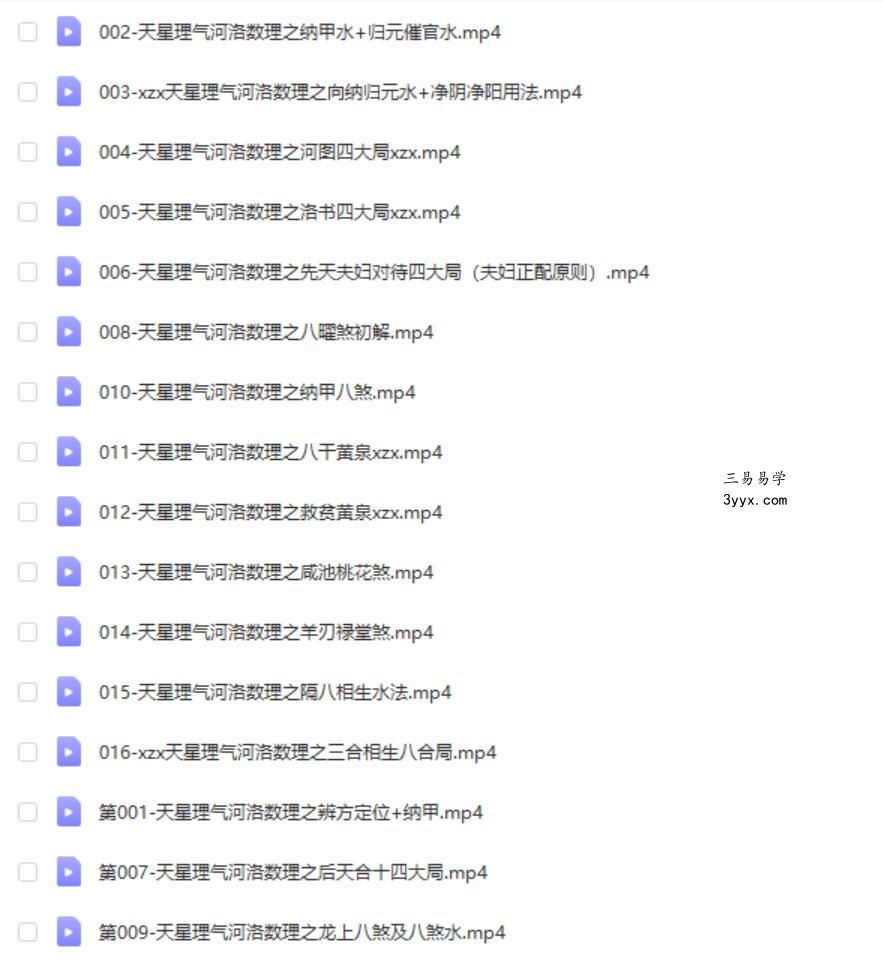 东灵易占天星风水河洛理气16集视频 课程封面