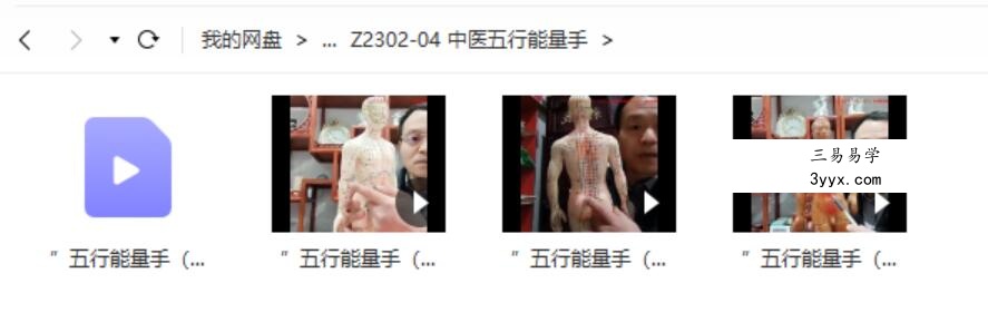 中医五行能量手(私密+整形+产后+正骨+点穴)视频4集 百度云 课程封面