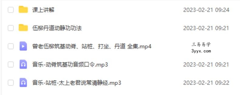 伍柳动脊筑基及丹道 夸克网盘下载 课程封面