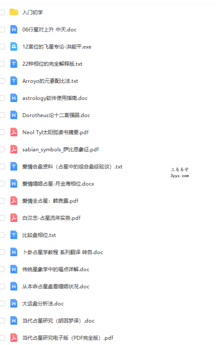 200本占星学习教程 占星入门课程爱情合盘星座案例预测教程 移动网盘下载 课程封面