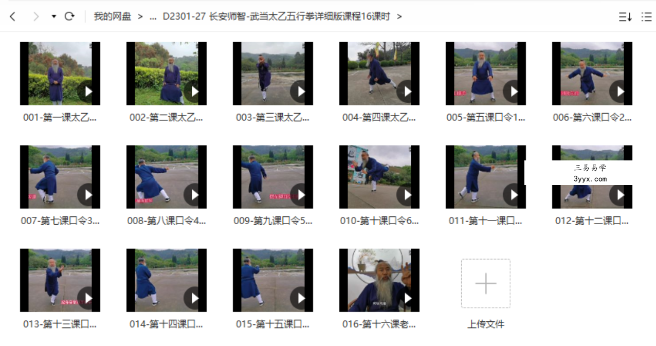 长安师智-武当太乙五行拳详细版课程16课时 课程封面