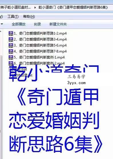 乾小道奇门《奇门遁甲恋爱婚姻判断思路6集》 百度网盘下载 课程封面