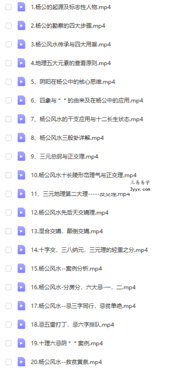 赵禹竹 杨公风水技能深化系列课 22集 百度网盘 课程封面