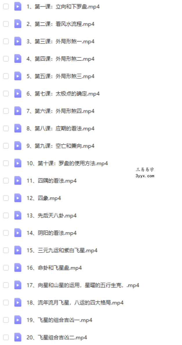 李炎辰阳宅风水高级班内部课程80集视频 百度网盘下载 课程封面