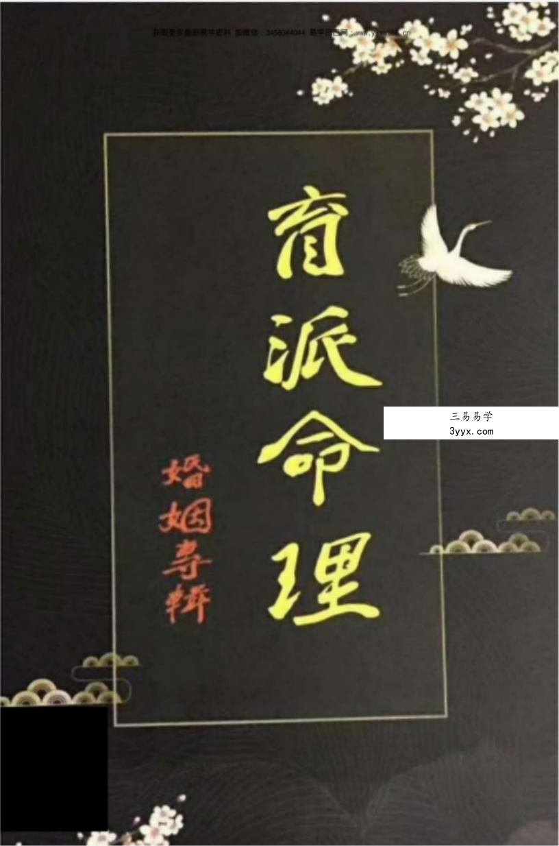 盲派命理婚姻专辑 婚姻铁口断pdf 228页 百度云下载! 课程封面