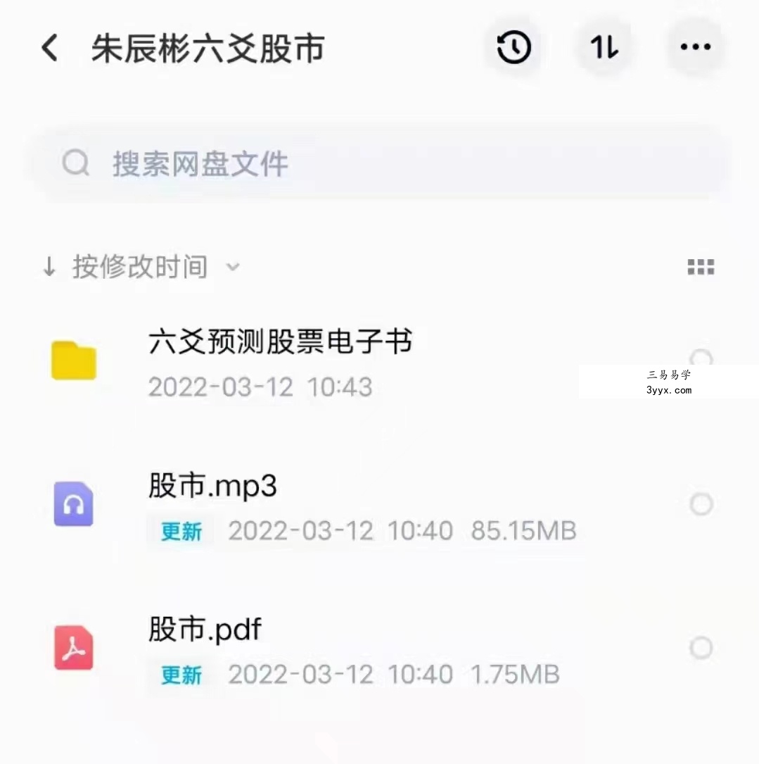 朱辰彬《六爻股市应用》音+文 课程封面