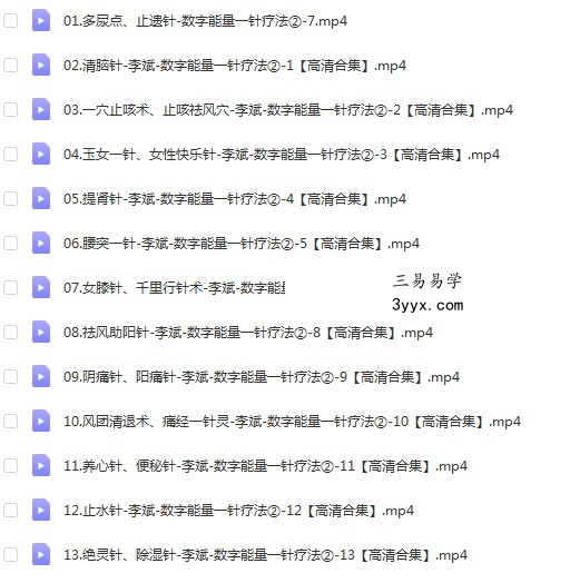 李斌数字能量一针疗法第二季实战训练营视频13集 百度云下载 课程封面