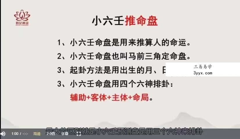 【如是禅说讲堂】明玄 小六壬6集 资料图片