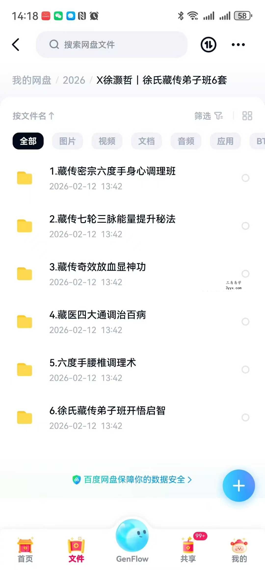 徐灏哲｜徐氏藏传弟子班6套 资料图片