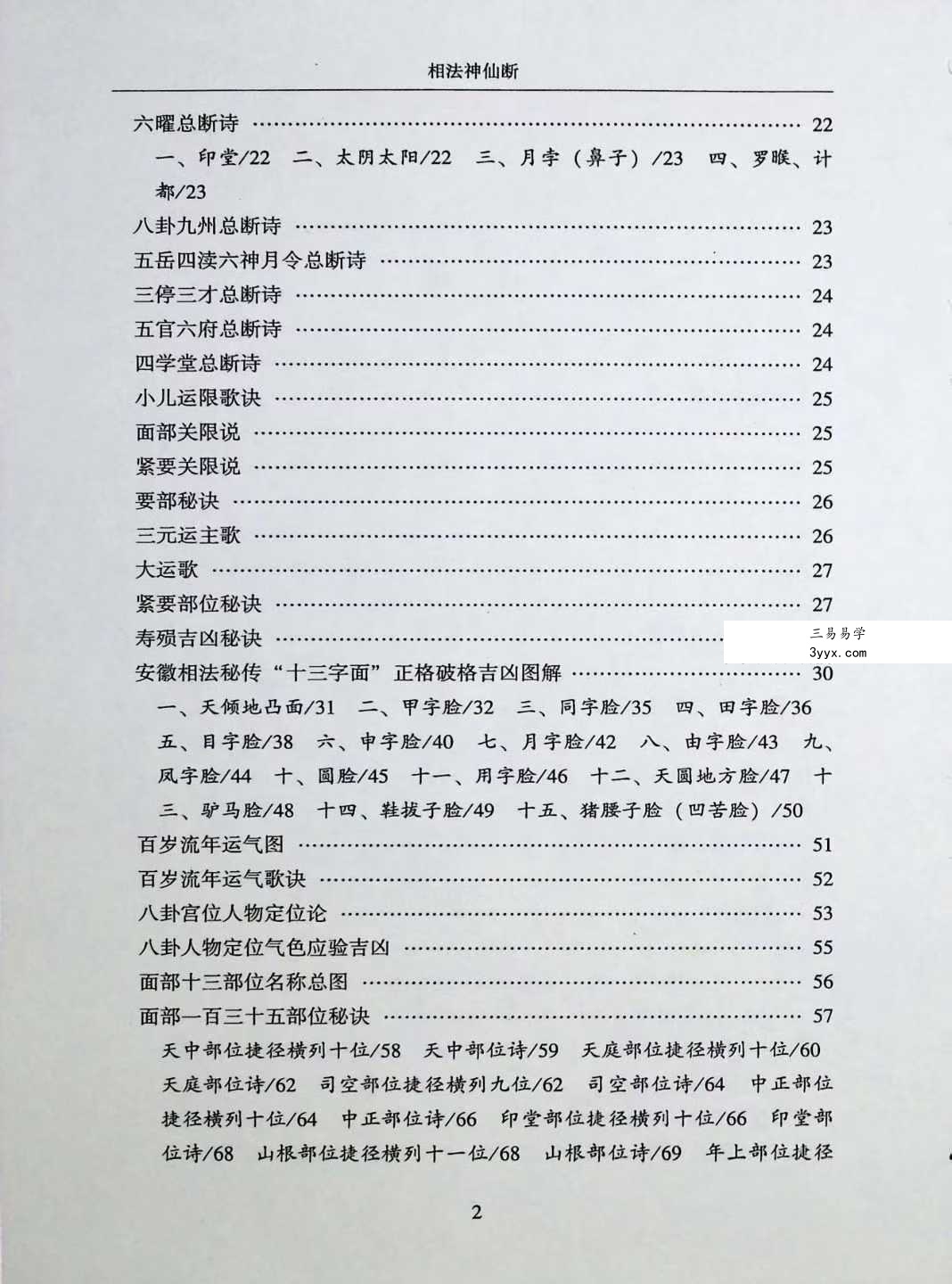 范炳檀《相法神仙断》356页 资料图片