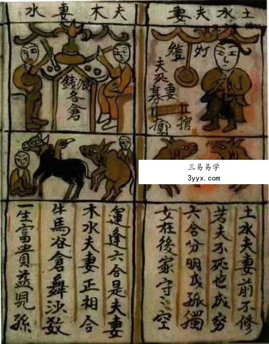 《三世禽合夫妻看命男女合》104页 资料图片