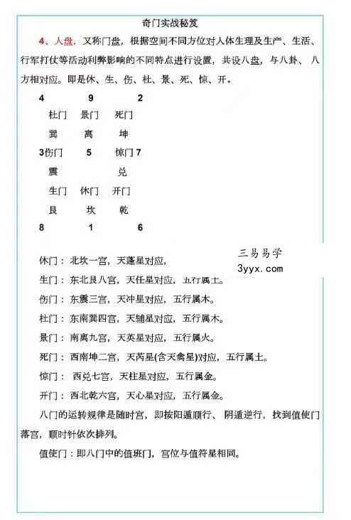 易海游龙《奇门遁甲内训实战秘笈》186页 资料图片