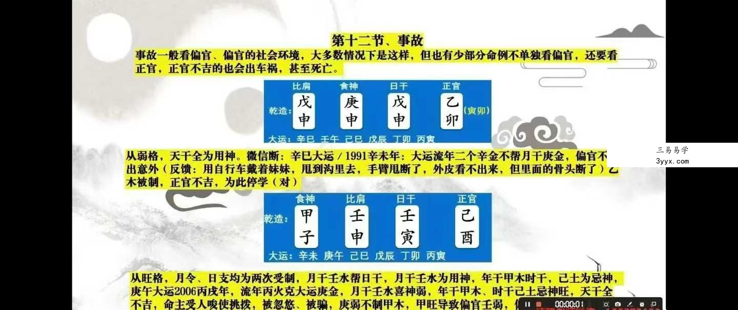 清阳山人《八字命理精华课》40集 资料图片