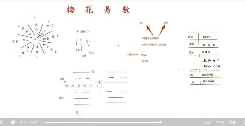 上清阁《梅花易数课》28集视频 资料图片