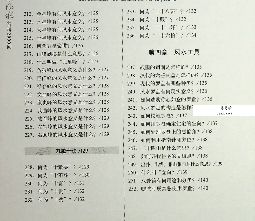 王学典 简单易懂《风水百科2000问》602页 资料图片