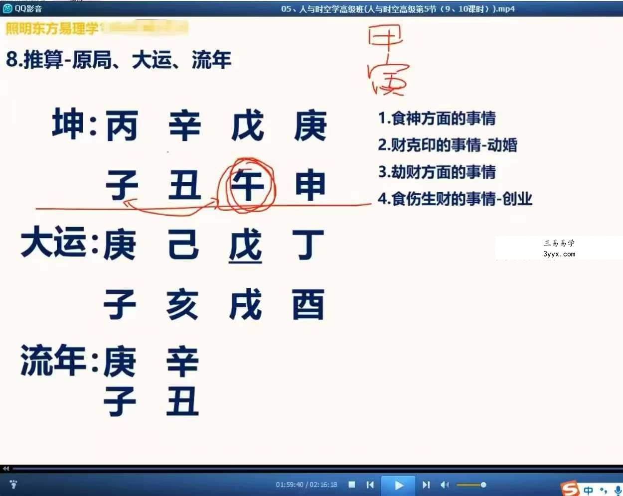 照明居士人与时空学高级班12集视频 资料图片
