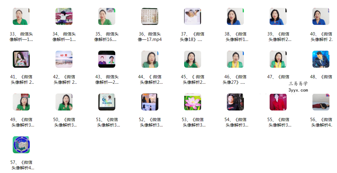 吕风青、杨秀华《微信头像秘密解读＋每天早课》57集 资料图片