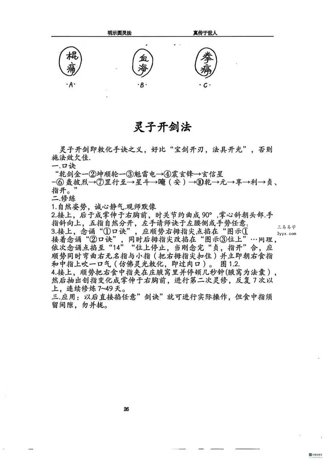 《圆灵门法技汇集》321页 资料图片