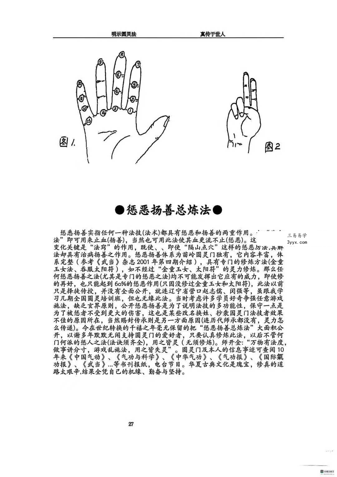 《圆灵门法技汇集》321页 资料图片