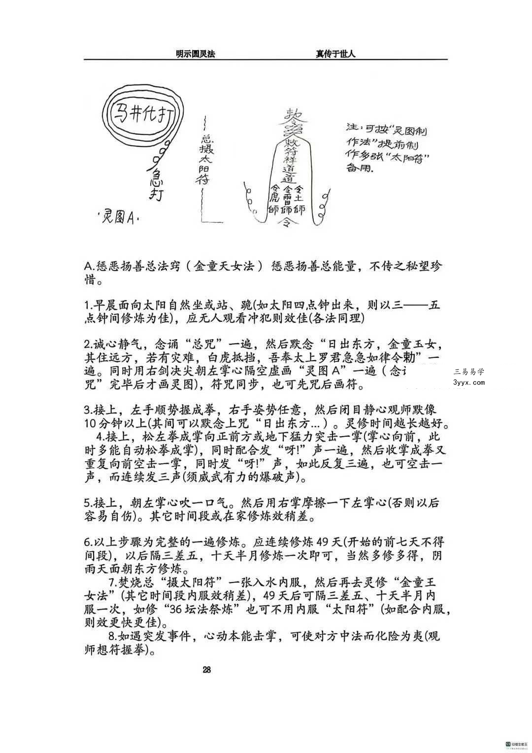 《圆灵门法技汇集》321页 资料图片