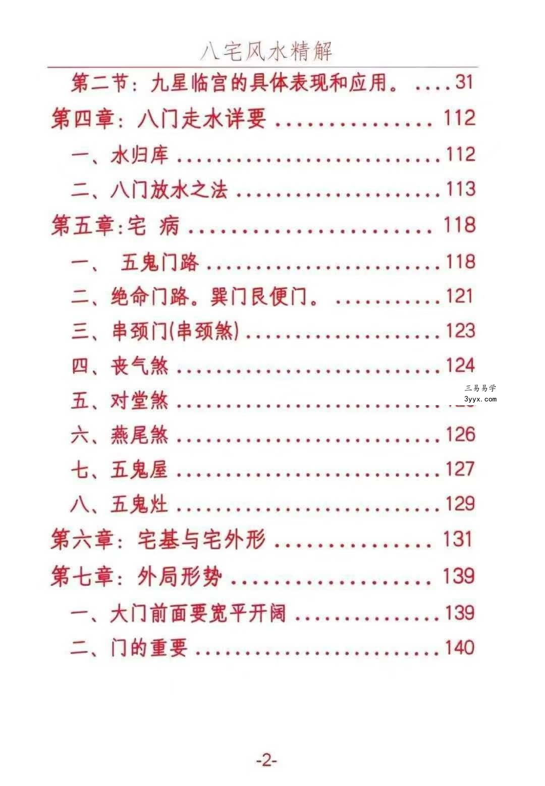 悟易斋《八宅风水精解》149页 资料图片
