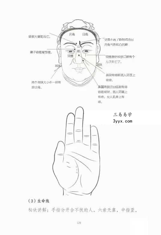 刘萧宁《面相过三关秘诀传授》354页 资料图片