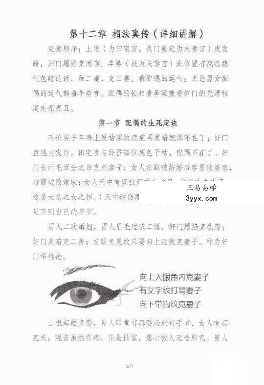 刘萧宁《面相过三关秘诀传授》354页 资料图片