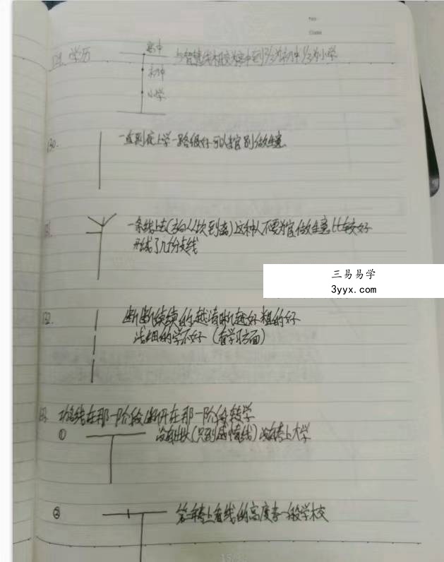 陈大有手相手抄笔记32页 资料图片