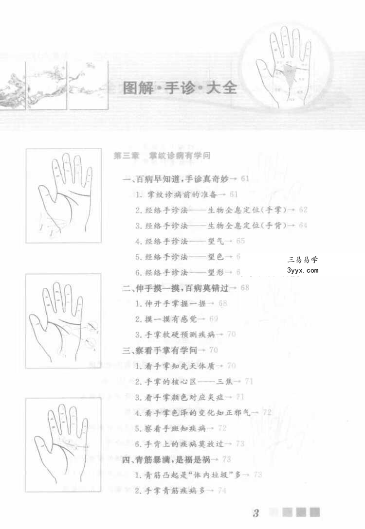 雷子、张家林编着《图解手诊大全》319页 资料图片