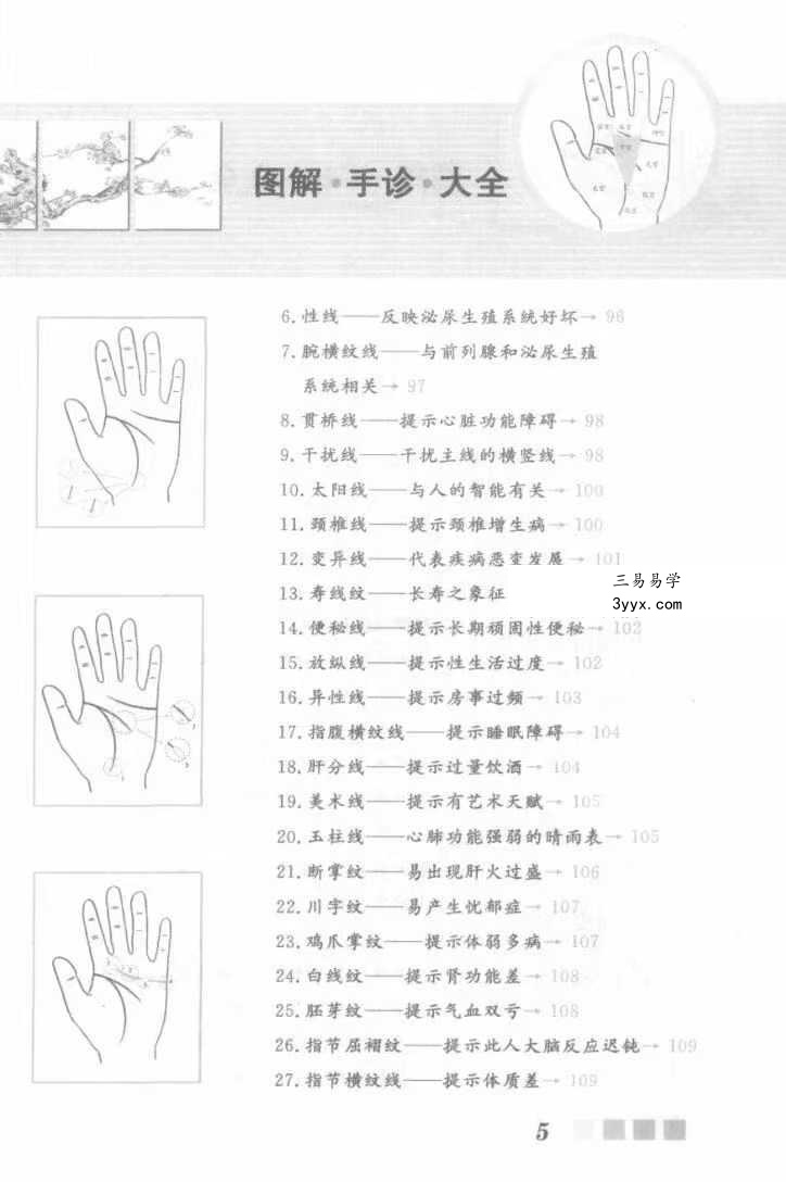 雷子、张家林编着《图解手诊大全》319页 资料图片