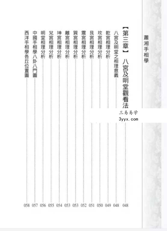 萧湘手相学例解469幅+流年详解两册合集 资料图片
