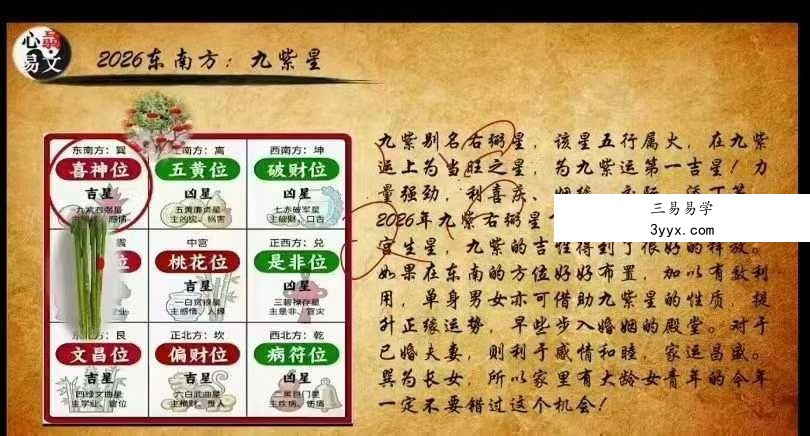 心骉老师2026年生肖解析+居家环境布局 2集视频 资料图片