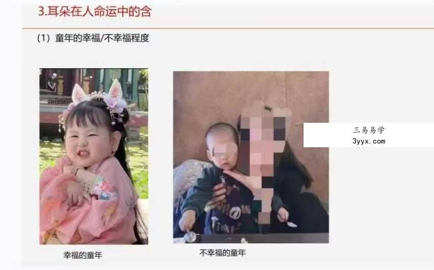 《面相学细微对比图示》286页 资料图片