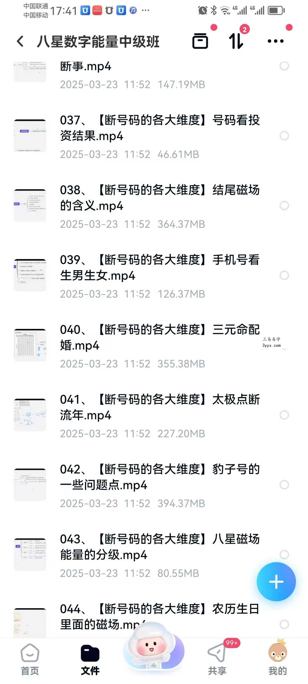 东禾易医《八星数字能量》中高级班 资料图片