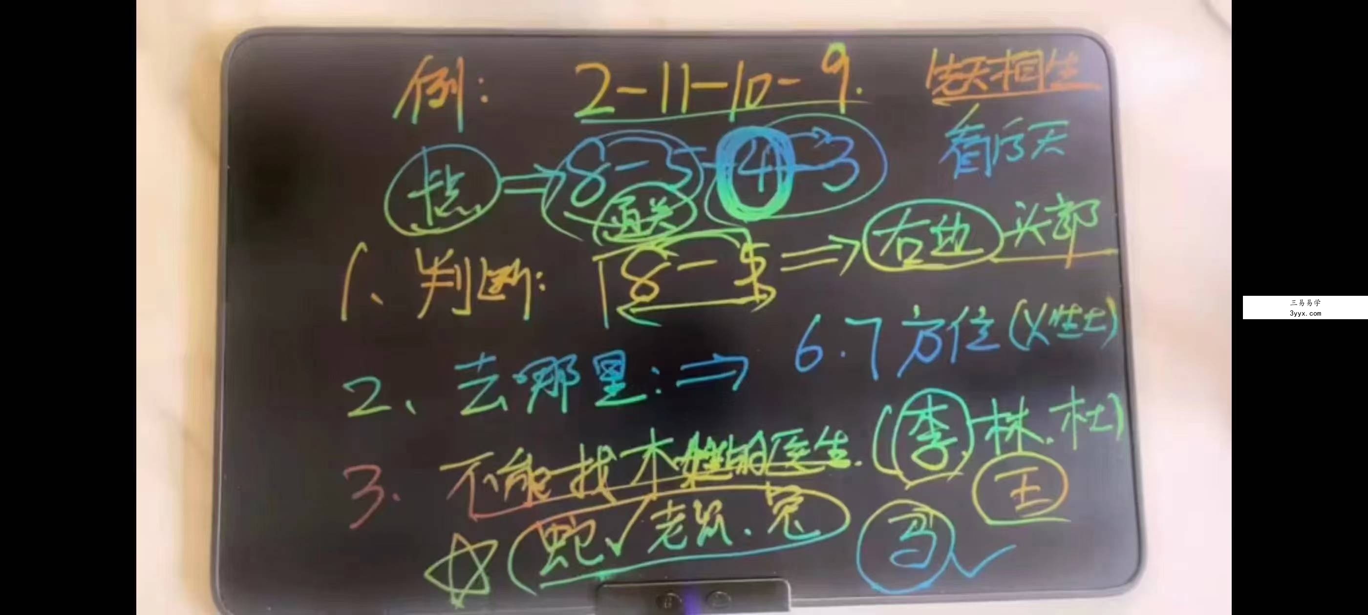 胡如锦老师《数字四柱三角定律提升班》全套课程共178集 资料图片