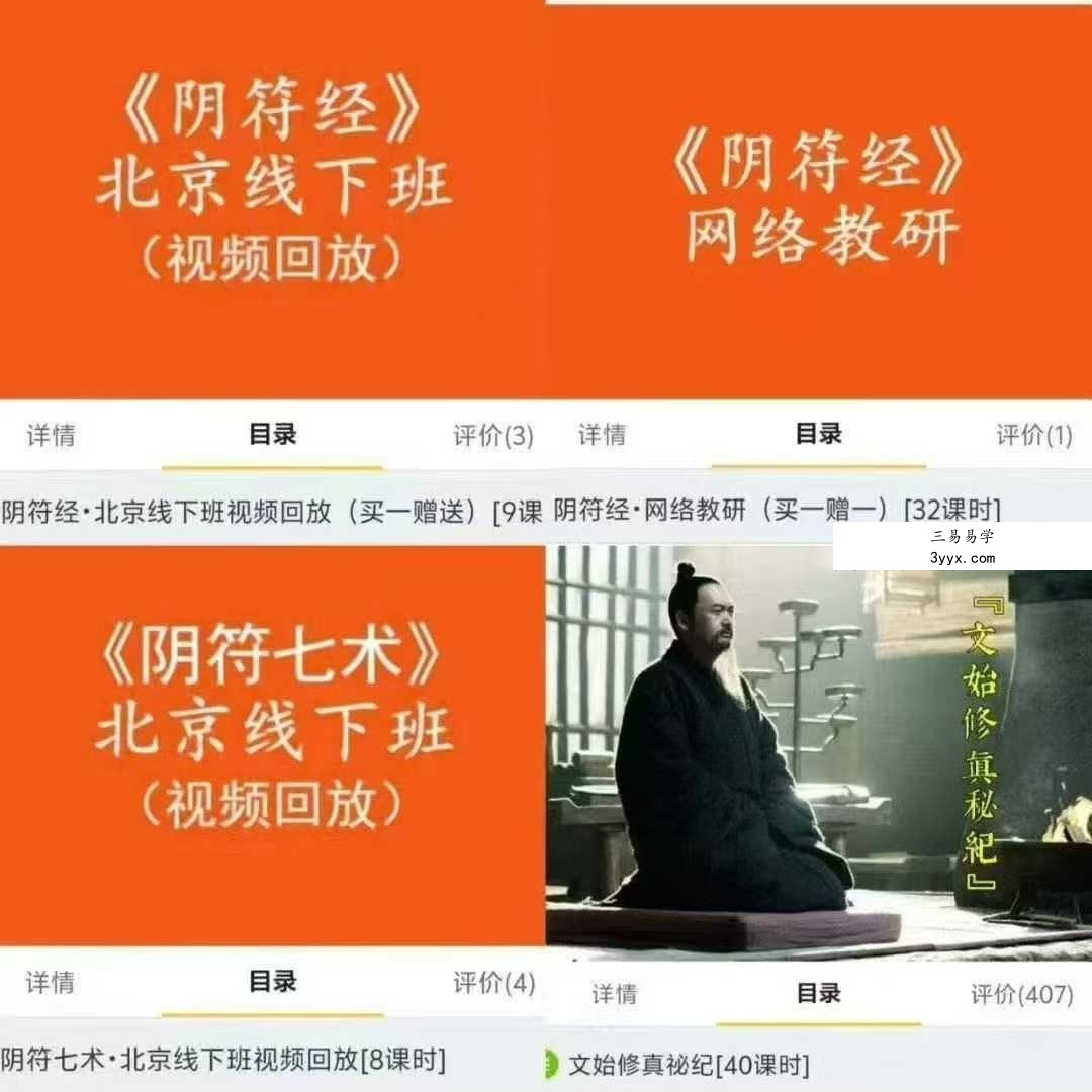 文始道全集11套合集 资料图片