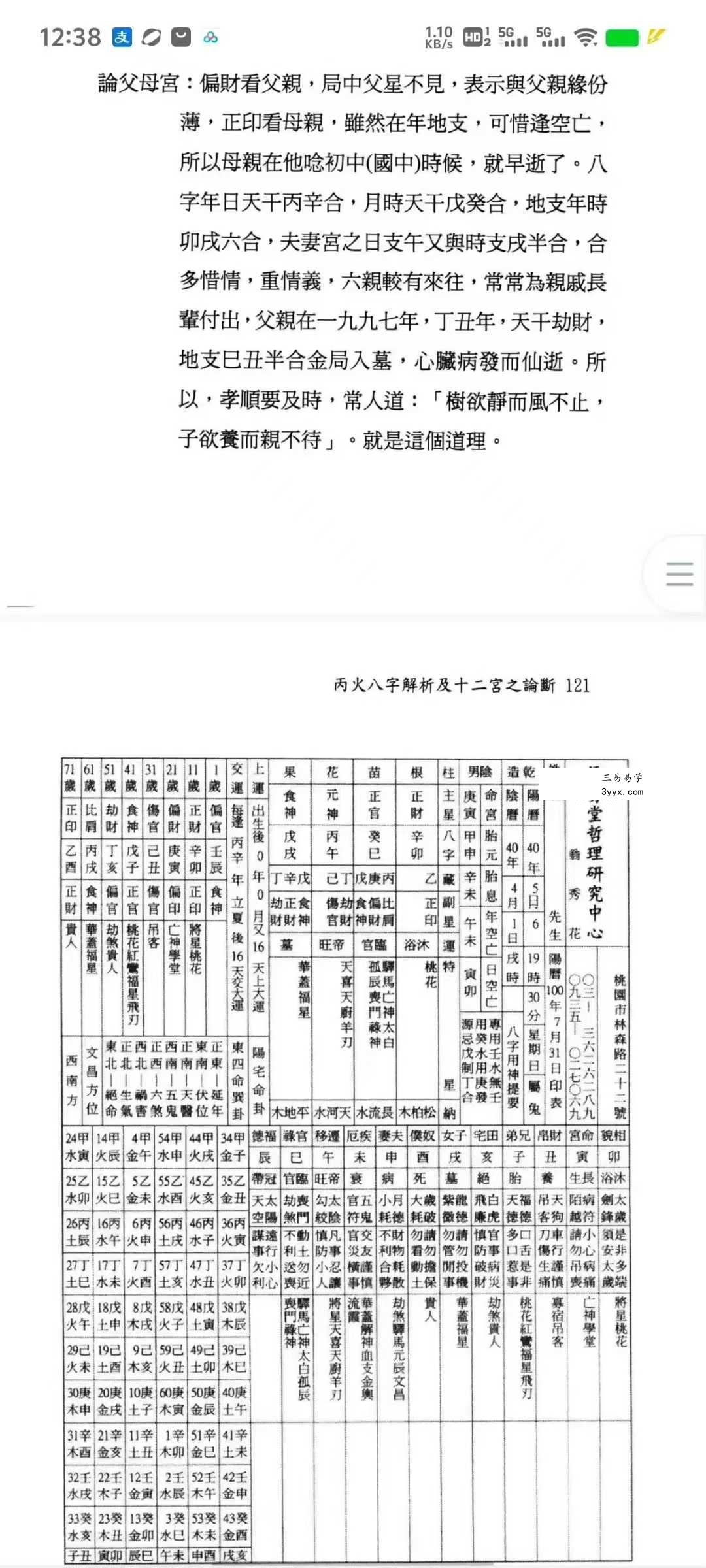 翁秀花《八字十二宫推论》492页 资料图片