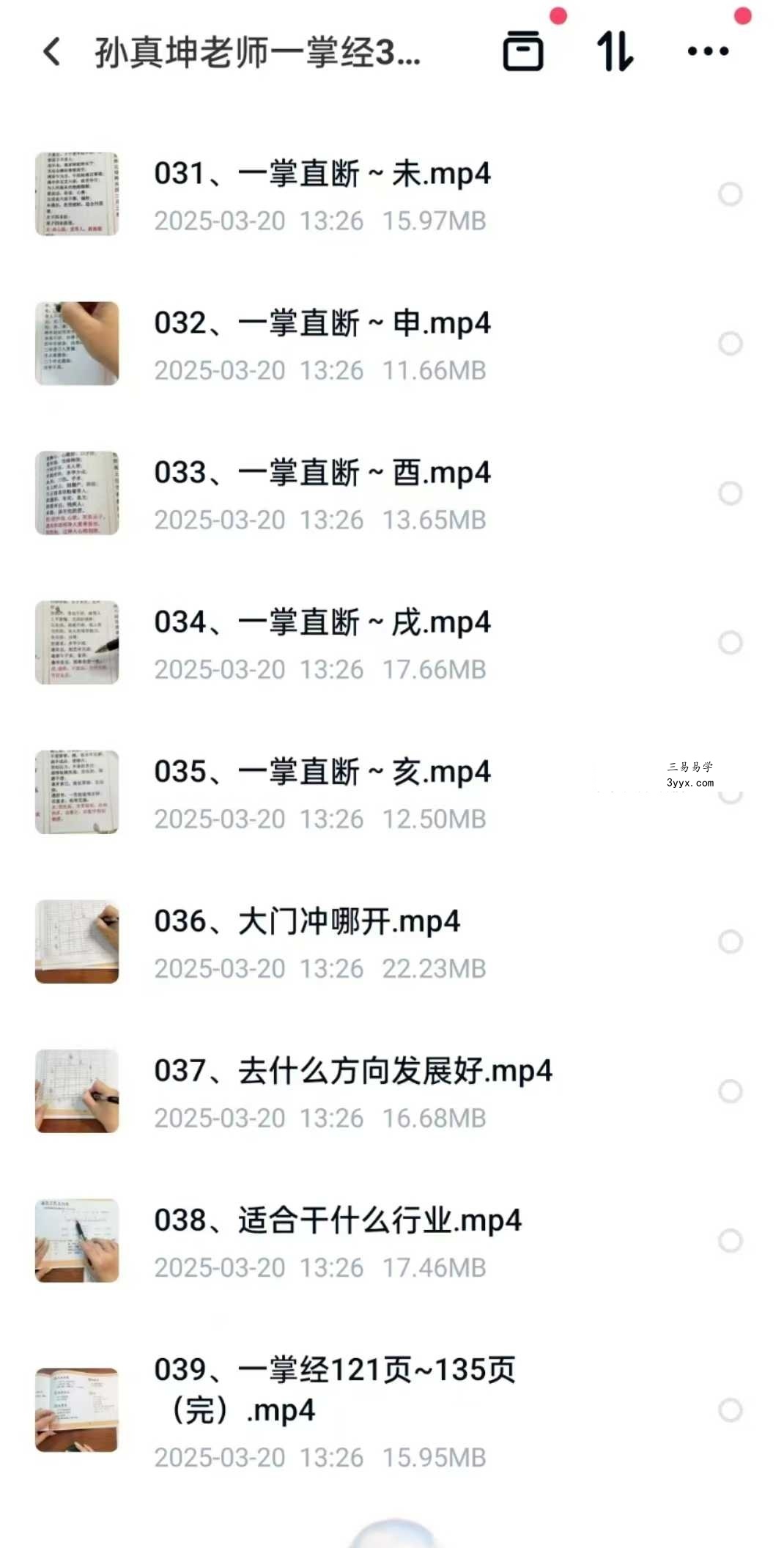 孙真坤老师一掌经39集 资料图片
