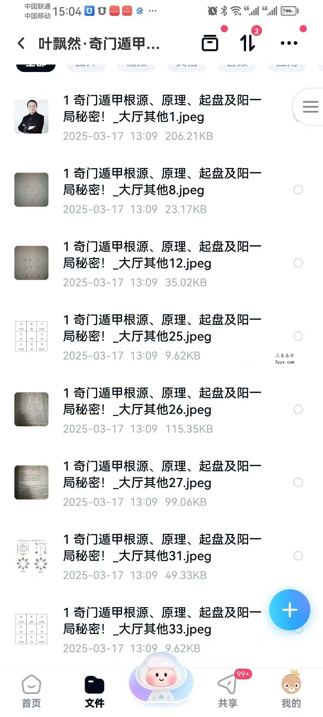 叶飘然 奇门遁甲实战特训营8节音频+图片 资料图片