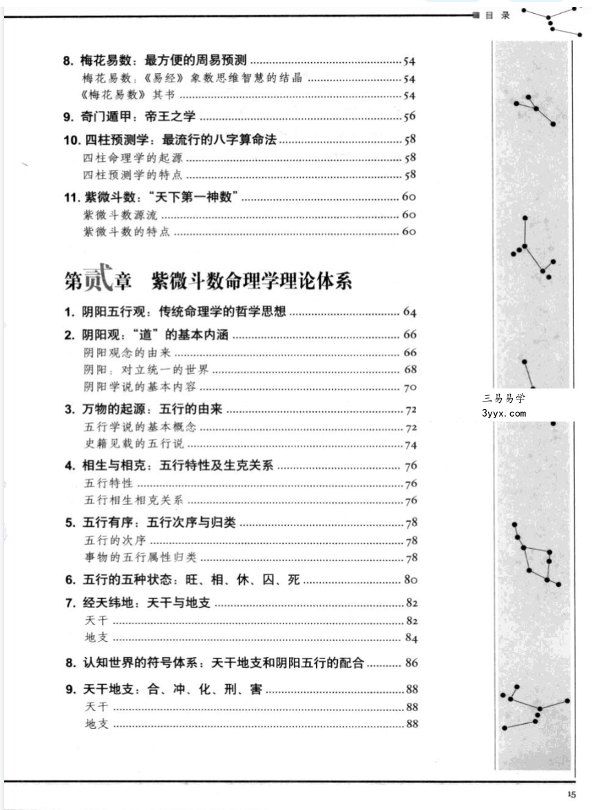 林庚凡《图解道教天文历算学-紫微斗数》上册+下册 资料图片