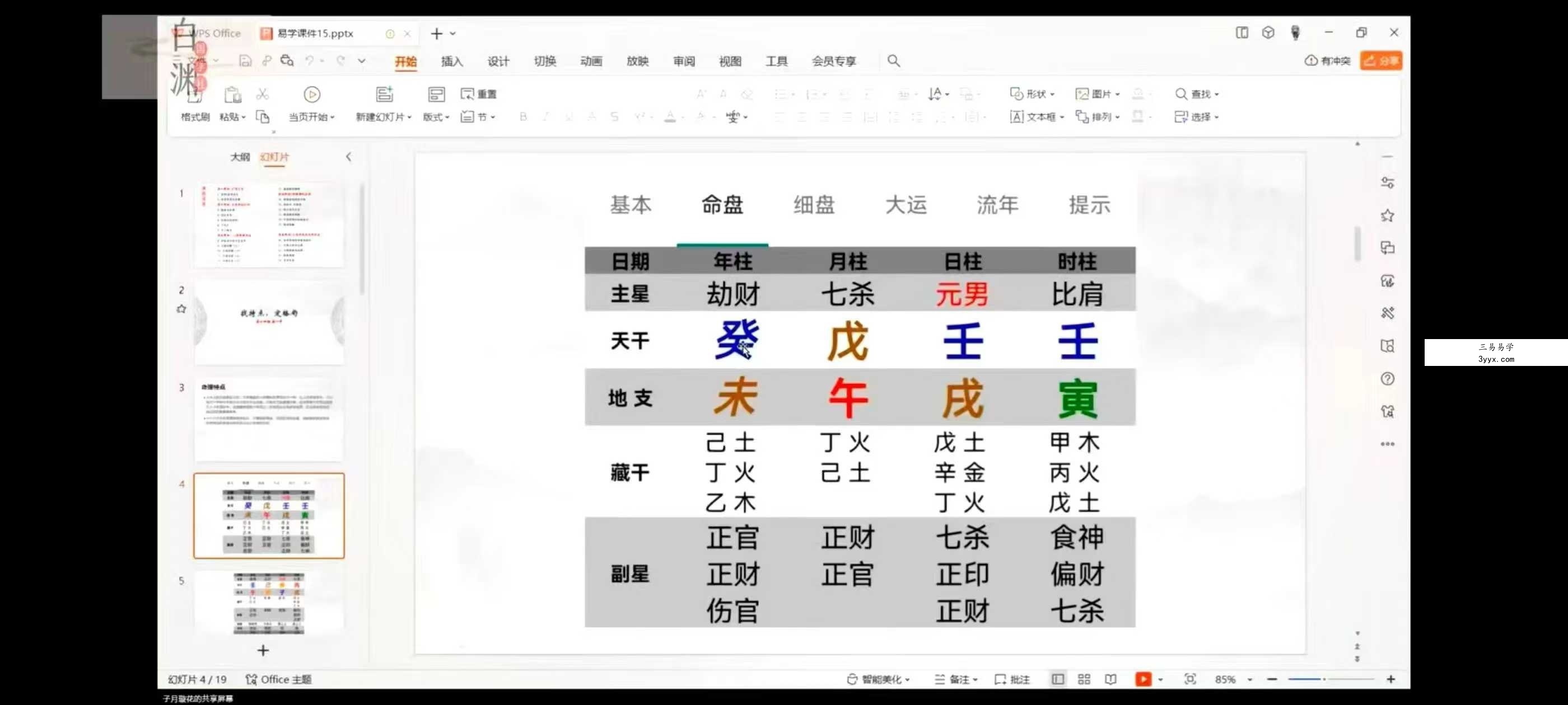 子月璇花 四柱八字引航班：从0开始到精通 全24讲视频课 资料图片