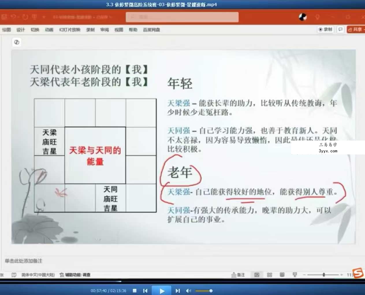 依婷2025年最新《紫微斗数系统班》45集 资料图片