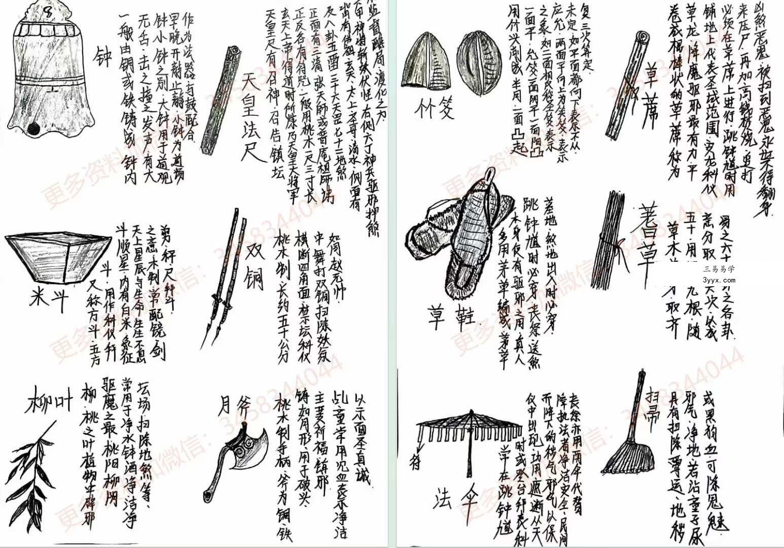 《道长手写笔记》225页 资料图片