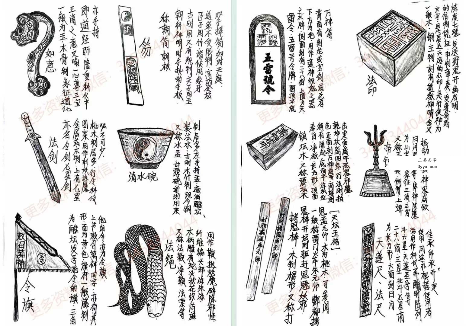 《道长手写笔记》225页 资料图片
