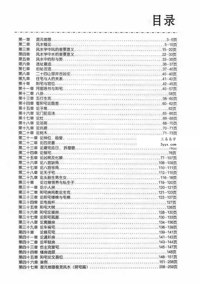 张子豪祖师（燕门主）《混元地理灵极风水秘术传》（阳宅篇）264页 资料图片