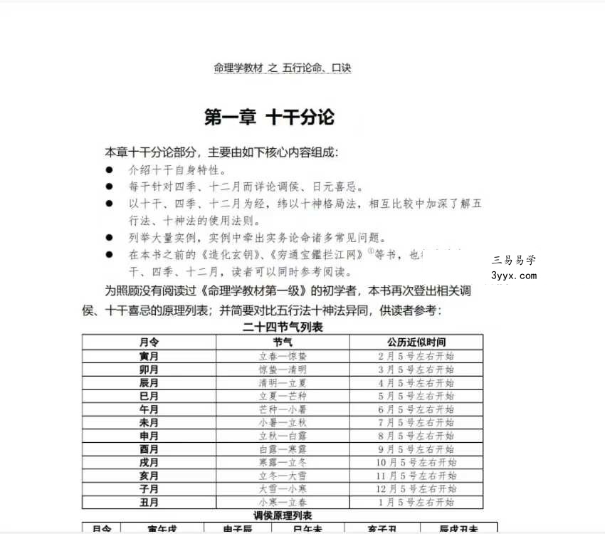 方便面居士《命理学教材第一、二级》 资料图片