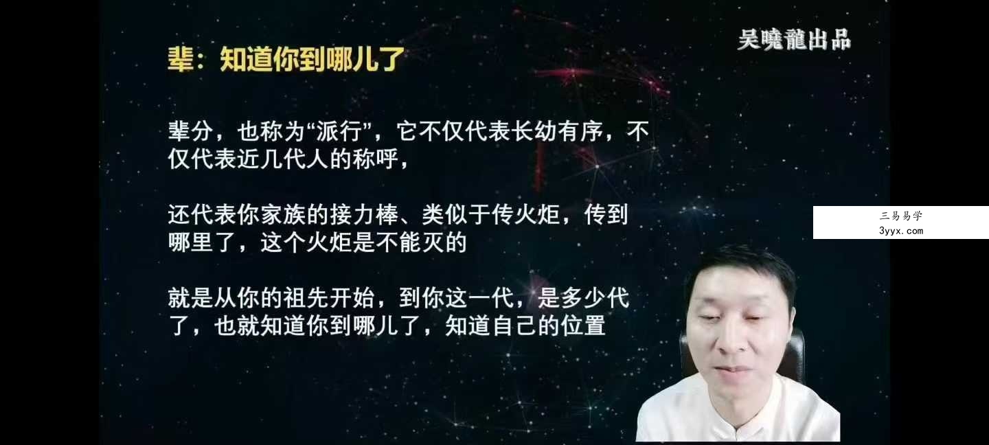 吴晓龙《秘传姓名预测学》21集 资料图片