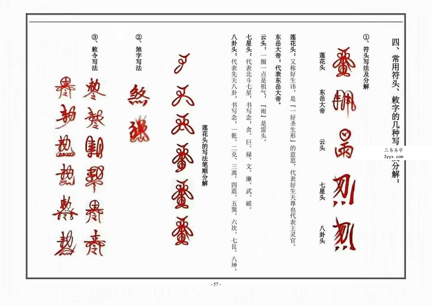 道教文化《天师符法授课教材》115页 资料图片