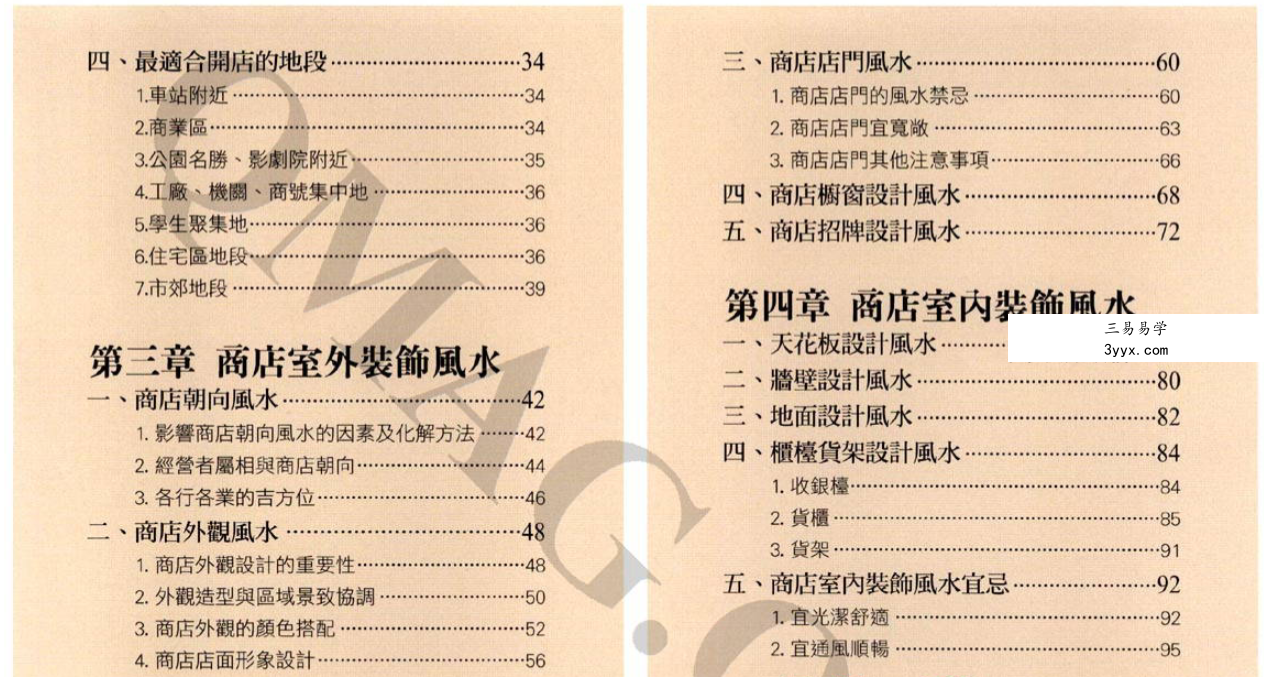 邓文通《商店风水一本通》195页 资料图片